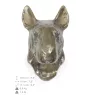 Bull Terrier, Bully I - Dog statue, hanging bust, unique decoration for dog lover by Art-Dog brand