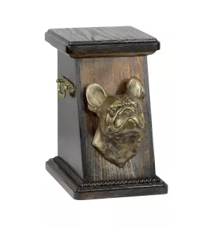 Bouledogue français - urne pour les cendres d'un chien, une urne élégante avec une statuette, une urne commémorative avec un buste de chien de la marque Art-Dog