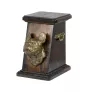 French Bulldog, Frenchie - urn for dog ashes, elegant urn with a statue, commemorative urn with a bust of a dog by Art-Dog brand