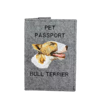 Bulterier etui na paszport Art-Dog