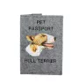 Bull Terrier, Bully - Dog passport case, document case, gift for the traveller from the Art-Dog brand