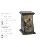 French Bulldog, Frenchie - urn for dog ashes, elegant urn with a statue, commemorative urn with a bust of a dog by Art-Dog brand
