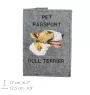 Bull Terrier, Bully - Dog passport case, document case, gift for the traveller from the Art-Dog brand