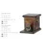 French Bulldog, Frenchie - urn for dog ashes with a statuette, elegant urn for a dog, unique urn with a bust of a dog by Art-Dog brand