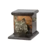 Bouledogue français I - urne pour les cendres d'un chien avec une statuette, une urne élégante pour chien, une urne exceptionnelle avec un buste de chien de la marque Art-Dog
