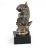 Bull Terrier, Bullterrier IV - Hundestatue, Büste auf Steinsockel, Skulptur, Trophäe für Hundeausstellung der Marke Art-Dog