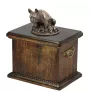 Buldog francuski I urna ze statuetką drewniana Art-Dog