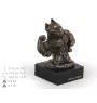 Bull Terrier V - Statue de chien, buste sur socle en pierre, sculpture, trophée pour exposition canine par la marque Art-Dog