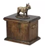 Bouledogue français III - une urne pour les cendres d'un chien, une urne avec une statuette, une urne élégante de style classique de la marque Art-Dog