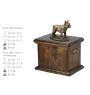 Bouledogue français III - une urne pour les cendres d'un chien, une urne avec une statuette, une urne élégante de style classique de la marque Art-Dog