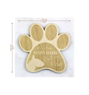 Bull Terrier, Bullterrier - Tasse Untersetzer, graviert Untersetzer mit Hund, Geschenk für Hundeliebhaber von Art-Dog Marke