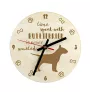Bull Terrier, Bully - clock with dog, wooden clock with engraving, personalised clock by Art-Dog