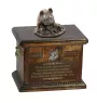 French Bulldog, Frenchie II - urn for dog ashes, urn with a statuette, personalized urn for dog ashes by Art-Dog brand