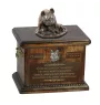 French Bulldog, Frenchie III - urn for dog ashes, urn with a statuette, personalized urn for dog ashes by Art-Dog brand