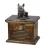 French Bulldog, Frenchie IV - urn for dog ashes, urn with a statuette, personalized urn for dog ashes by Art-Dog brand