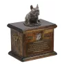 French Bulldog, Frenchie IV - urn for dog ashes, urn with a statuette, personalized urn for dog ashes by Art-Dog brand
