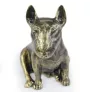 Bull Terrier, Bullterrier I - Hundestatue, sitzender Hund für den Schreibtisch, Dekoration für das Wohnzimmer eines Hundeliebhabers von Art-Dog