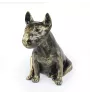 Bull Terrier I - statue de chien, chien assis pour bureau, décoration pour le salon d'un amoureux des chiens par Art-Dog