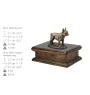 Bouledogue français - urne pour cendres de chien, urne classique avec une statuette, urne élégante avec un chien de la marque Art-Dog