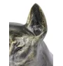 Bull Terrier I - statue de chien, chien assis pour bureau, décoration pour le salon d'un amoureux des chiens par Art-Dog