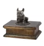 Bouledogue français II - urne pour cendres de chien, urne classique avec une statuette, urne élégante avec un chien de la marque Art-Dog