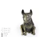 Bull Terrier I - statue de chien, chien assis pour bureau, décoration pour le salon d'un amoureux des chiens par Art-Dog