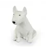Bull Terrier, Bully II - dog statue, sitting dog for desk, decoration for the living room of a dog lover by Art-Dog
