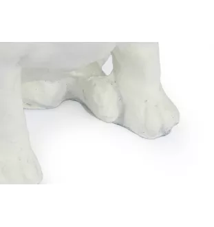 Bull Terrier, Bully II - dog statue, sitting dog for desk, decoration for the living room of a dog lover by Art-Dog
