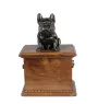 French Bulldog, Frenchie - urn for dog ashes, wooden urn with a dog silhouette, classic urn for dog ashes by Art-Dog brand
