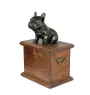 Französische Bulldogge - Hund Ascheurne, Holzurne mit Hundesilhouette, klassische Hund Ascheurne von der Marke Art-Dog