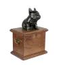 French Bulldog, Frenchie - urn for dog ashes, wooden urn with a dog silhouette, classic urn for dog ashes by Art-Dog brand