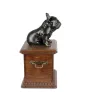 French Bulldog, Frenchie - urn for dog ashes, wooden urn with a dog silhouette, classic urn for dog ashes by Art-Dog brand