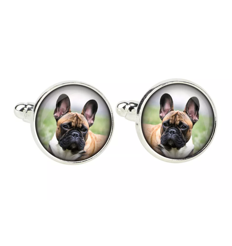 French Bulldog, Frenchie - cufflinks, a shirt accessory, a shirt pendant from the Art-Dog brand