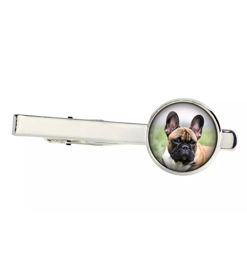 French Bulldog, Frenchie - tie clip, ornament, jewelry for an evening outfit by Art-Dog