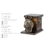 Bull Terrier IV - urne pour les cendres d'un chien avec une statuette, une urne élégante pour chien, une urne exceptionnelle avec un buste de chien de la marque Art-Dog