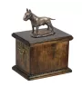 Bull Terrier, Bully - urn for the ashes of a dog, urn with a statuette, elegant urn in the classic style of the Art-Dog brand