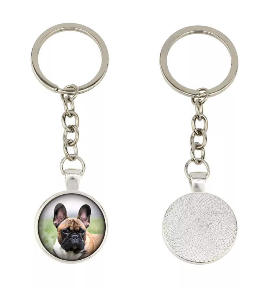 Bouledogue français - porte-clés dans une boîte, photo personnelle, porte-clés de la marque Art-Dog