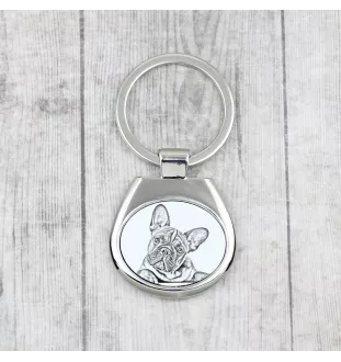 French Bulldog, Frenchie - keychain with a dog, keychain with a print, personalized pendant from the Art-Dog brand
