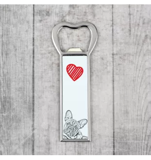 French Bulldog, Frenchie - bottle opener with a dog, personalized fridge opener, unique gift for a man by Art-Dog brand