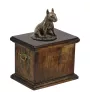 Bull Terrier IV - une urne pour les cendres d'un chien, une urne avec une statuette, une urne élégante de style classique de la marque Art-Dog