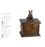 Bull Terrier IV - une urne pour les cendres d'un chien, une urne avec une statuette, une urne élégante de style classique de la marque Art-Dog