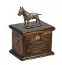 Bull Terrier, Bully - urn for dog ashes, urn with a statuette, personalized urn for dog ashes by Art-Dog brand