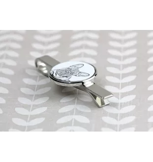 Buldog francuski spinka do krawatu z psem Art-Dog