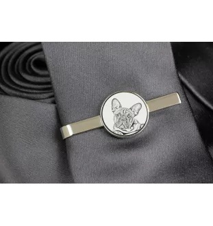 Bouledogue français - épingle à cravate avec chien, pince à cravate personnalisée, cadeau unique pour homme de la marque Art-Dog