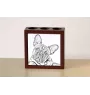 French Bulldog, Frenchie - pen holder with a dog, desk organizer with a print, personalized desk decoration from the Art-Dog brand.