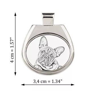 French Bulldog, Frenchie - dog necklace, personalized pendant with a photo, unique necklace for women and men by Art-Dog brand