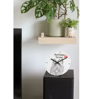 French Bulldog, Frenchie - wall clock with a dog, shelf clock with a print, personalized home decoration from the Art-Dog brand