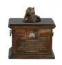 Bull Terrier VII - urn for dog ashes, urn with a statuette, personalized urn for dog ashes by Art-Dog brand