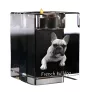 French Bulldog, Frenchie - Candle holder with dog photo, crystal tealight holder, personalised gift by Art-Dog brand