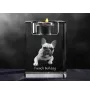Französische Bulldogge - Kerzenhalter mit Hundefoto, Teelichthalter aus Kristall, personalisiertes Geschenk der Marke Art-Dog
